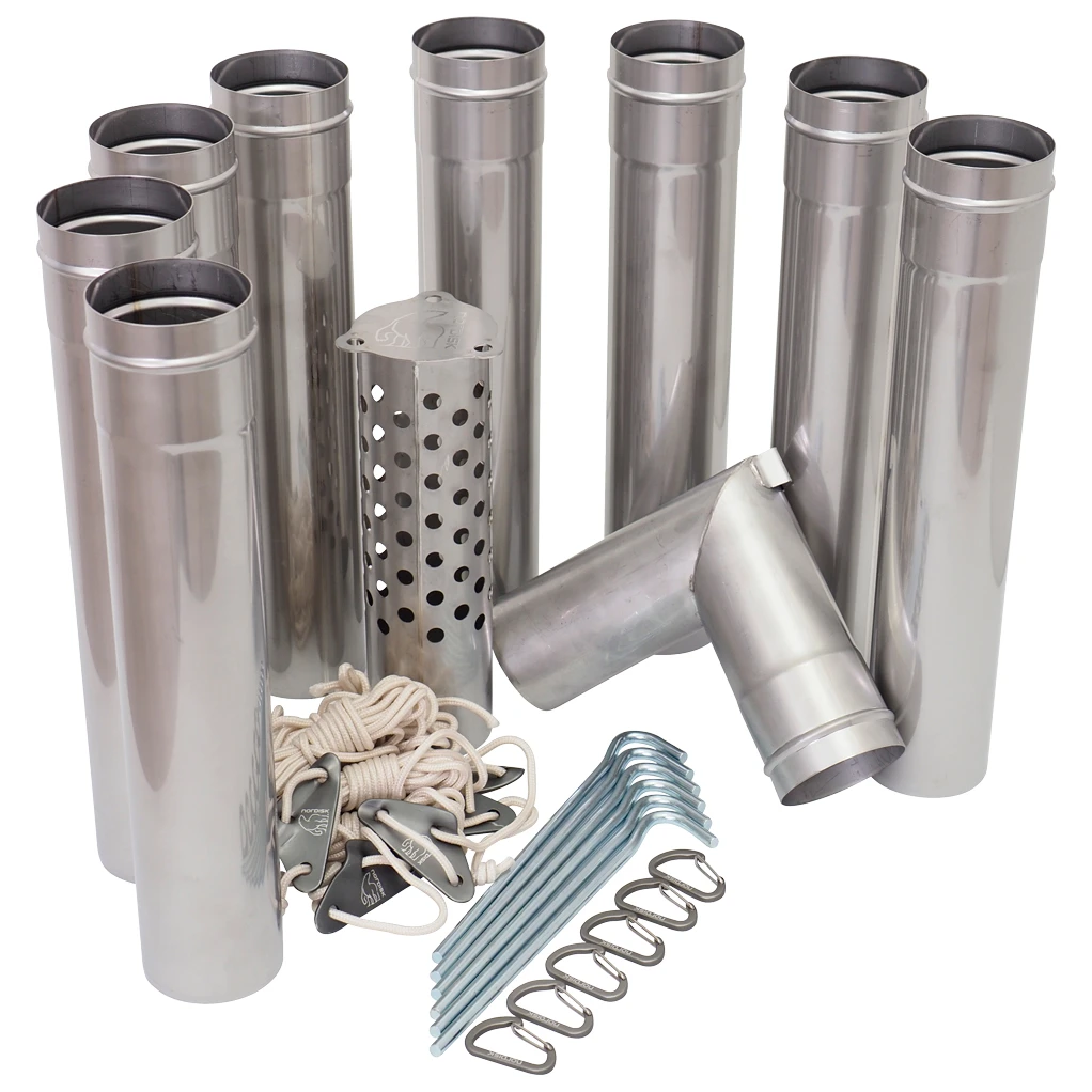 Nordisk Torden Chimney Pipe Set - Zelterweiterung 1 Nordisk Torden Chimney Pipe Set - Zelterweiterung